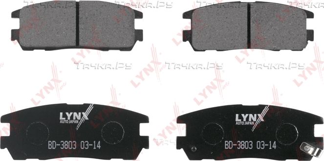 Тормозные колодки LYNXauto задние для Haval H5 I 2014-2026. Артикул BD-3803
