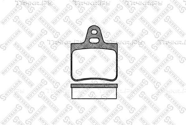 Тормозные колодки Stellox задние для Citroen BX 1982-1994. Артикул 113 000-SX