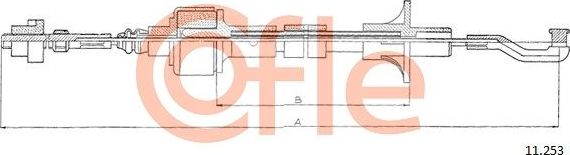 Трос сцепления Cofle для Opel Corsa A 1982-1993. Артикул 11.253