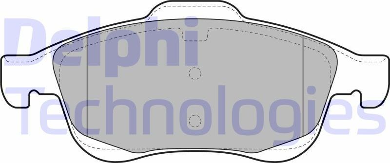 Тормозные колодки Delphi (Low-Metallic). Артикул LP2101