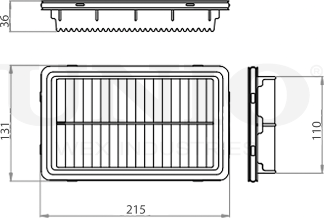 Фильтр воздушный (Unio). Артикул FLT-10234