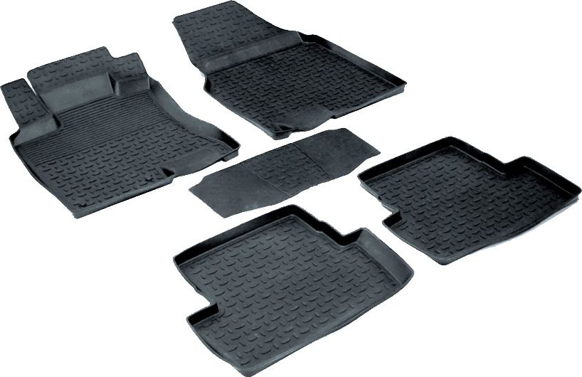 Коврики резиновые Seintex с высоким бортиком для салона Nissan Qashqai I 2007-2013. Артикул 01277