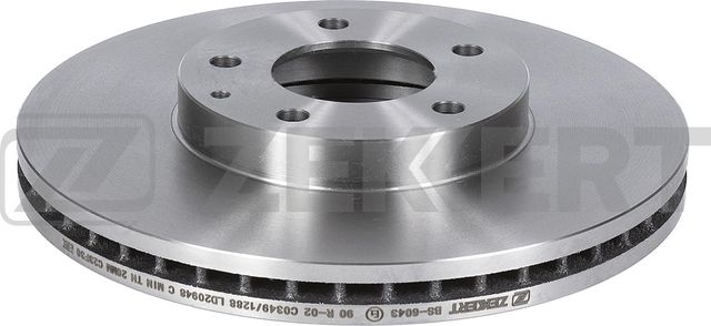 Тормозной диск Zekkert передний для Mazda MPV II (LW) 2002-2006. Артикул BS-6043