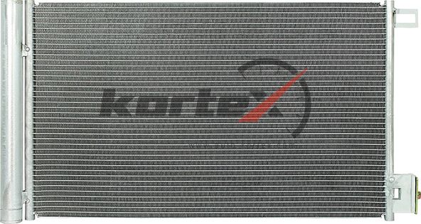 Радиатор кондиционера с ресивером (Kortex). Артикул KRD2186
