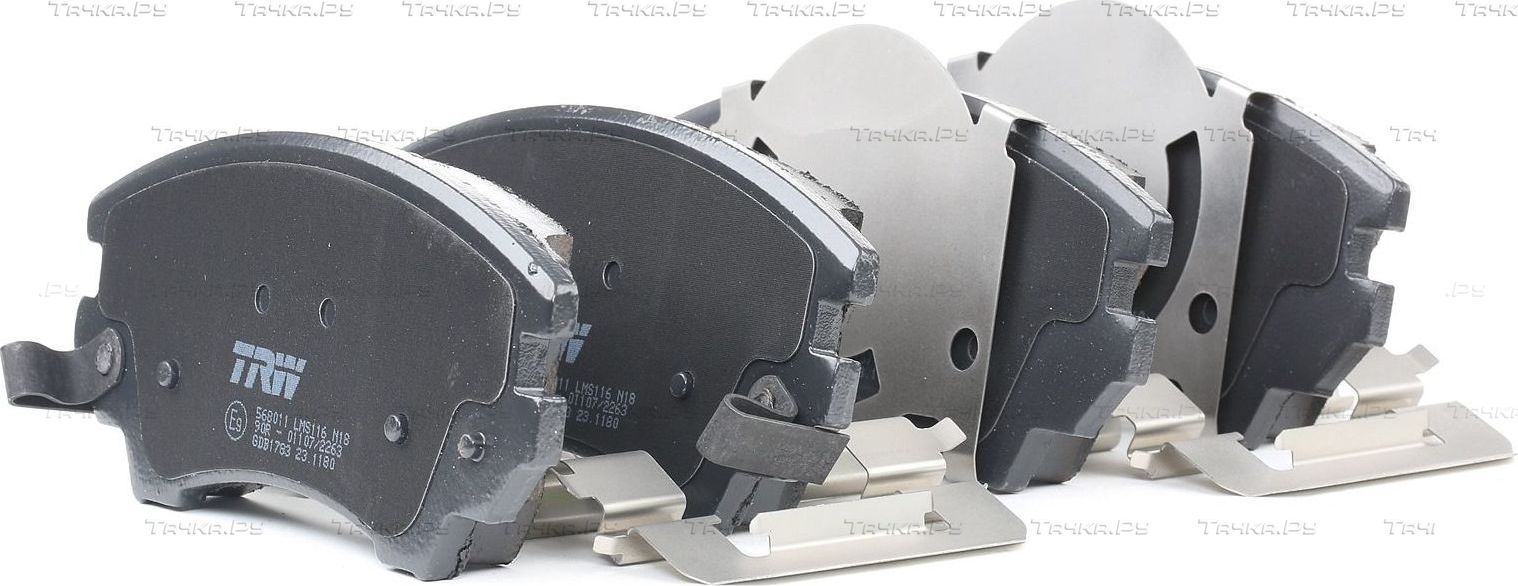 Тормозные колодки TRW COTEC передние для Opel Zafira C 2011-2019. Артикул GDB1783