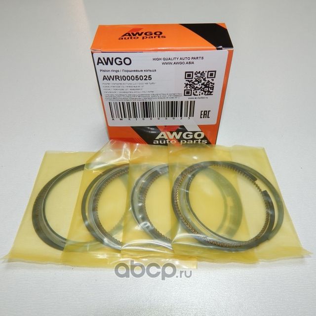 Компл. колец 0,25 на 4 поршня AWRI0005025 (Awgo). Артикул AWRI0005025