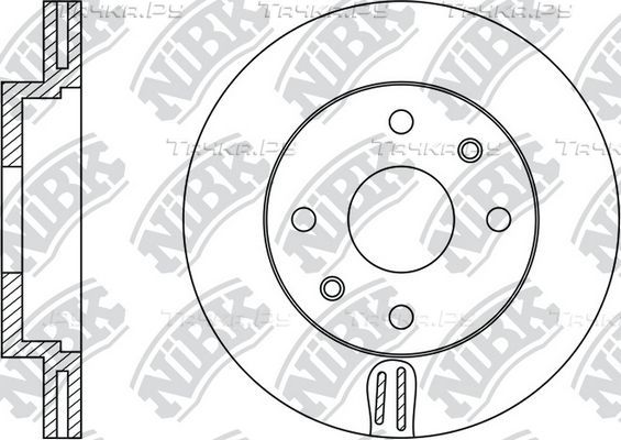 Тормозной диск NiBK передний для Hyundai Accent III 2005-2010. Артикул RN1370