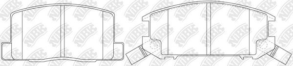 Тормозные колодки NiBK. Артикул PN1276
