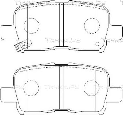 Тормозные колодки FIT задние для Acura MDX I 2000-2005. Артикул FP0865