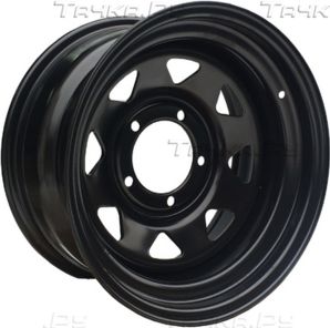 Колёсный диск OFF-ROAD Wheels стальной штампованный черный 5x139,7 8xR16 d110 ET-10 №90B для УАЗ Пикап 2008-2026. Артикул 1680-53910BL-10