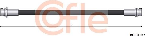 Тормозной шланг Cofle. Артикул 92.BH.HY037