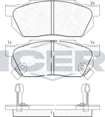 Тормозные колодки Icer. Артикул 180494