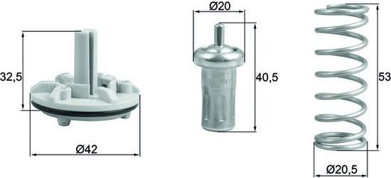 Термостат Mahle Behr. Артикул TX 183 80D