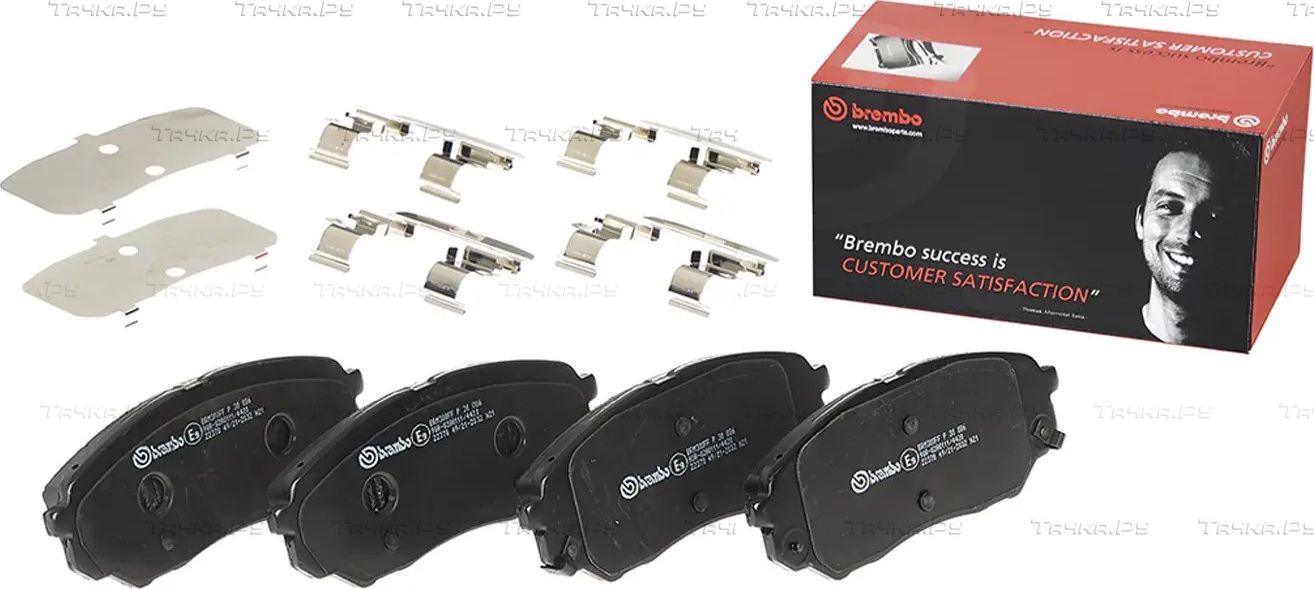 Тормозные колодки Brembo PRIME LINE передние для Kia Sorento III Prime 2015-2026. Артикул P 30 086