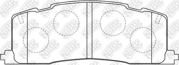 Тормозные колодки NiBK. Артикул PN1274
