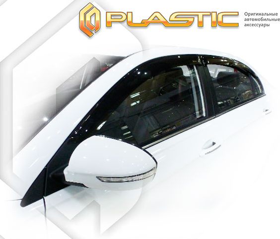 Дефлекторы СА Пластик для окон (Classic полупрозрачный) Lifan Solano  2016-2026. Артикул 2010030311906