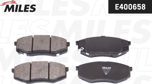 Тормозные колодки Miles (Low-Metallic). Артикул E400658