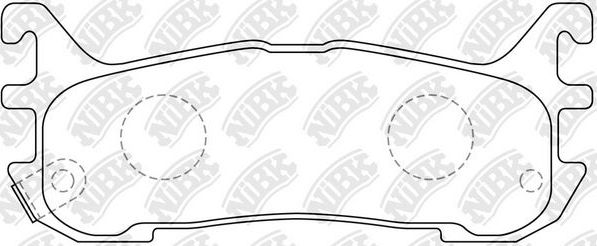 Тормозные колодки NiBK. Артикул PN5365
