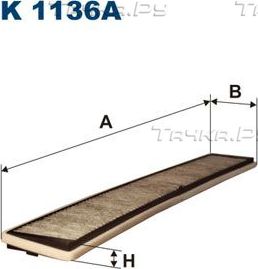 Салонный фильтр Filtron для BMW X3 I (E83) 2003-2011. Артикул K 1136A
