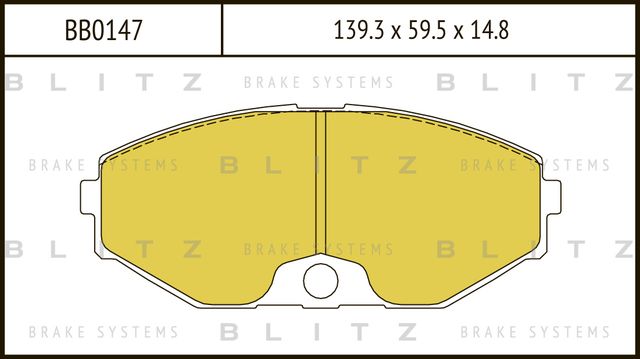 Колодки тормозные INFINITI J30 92- перед. (Blitz). Артикул BB0147