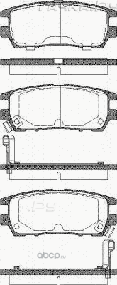 Тормозные колодки Mitsubishi задние для Mitsubishi 3000 GT I 1990-1999. Артикул MZ690341