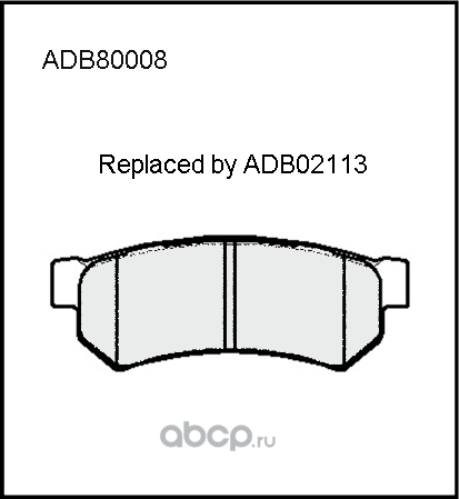Колодки тормозные дисковые задние Allied Nippon ADB80008 Япония 1/16 компл Allied Nippon. Артикул ADB80008