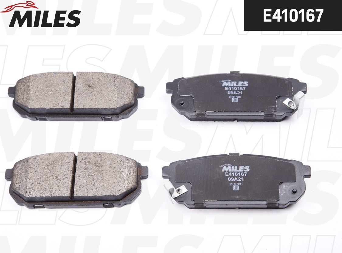 Тормозные колодки Miles (Low-Metallic). Артикул E410167