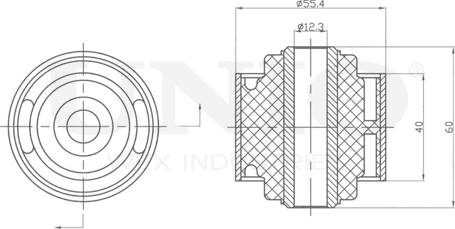 Сайлентблок рычага подвески (Unio). Артикул RMP-20555