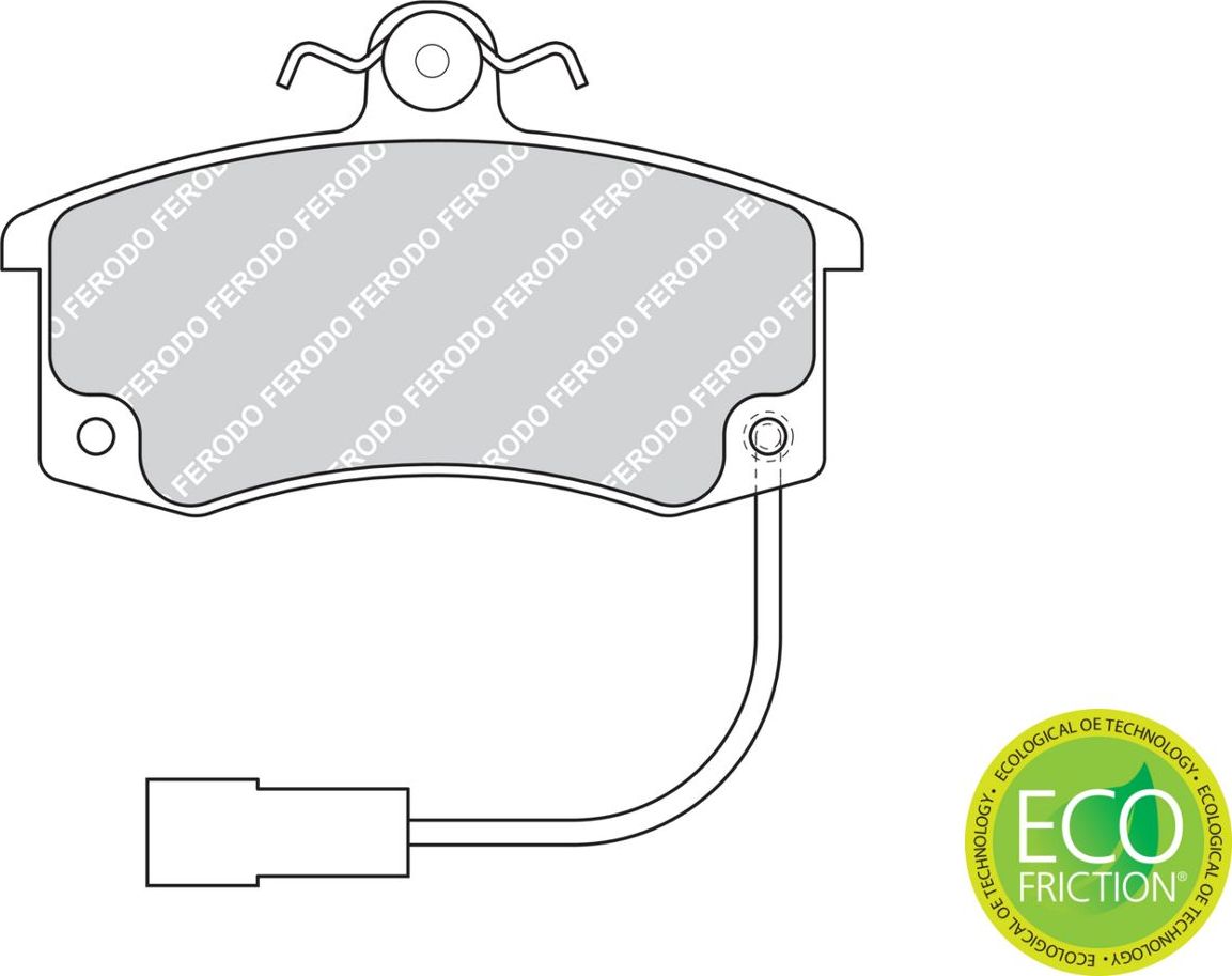 Тормозные колодки Ferodo Premier Eco Friction. Артикул FDB1325