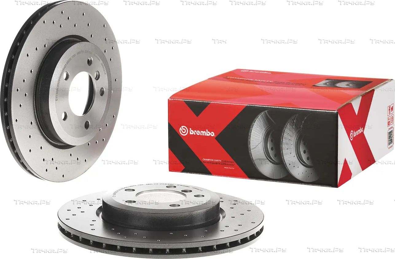 Тормозной диск Brembo XTRA передний для BMW Z4 I (E85/E86) 2006-2008. Артикул 09.8952.1X