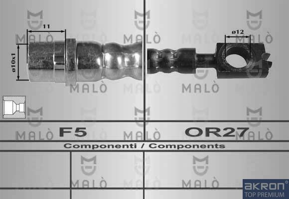 Тормозной шланг Malò. Артикул 80248