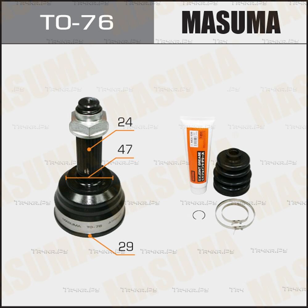 Шрус наружный (граната) Masuma. Артикул TO-76