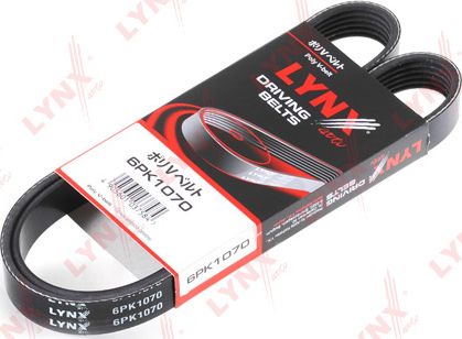 Приводной ремень поликлиновой LYNXauto для Volkswagen Golf Plus I 2005-2013. Артикул 6PK1070