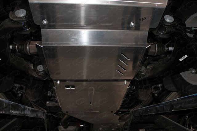 Защита алюминиевая ТСС (4 мм) для КПП и РК Haval H9 2015-2026. Артикул ZKTCC00408