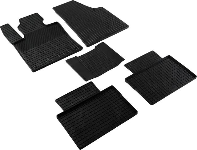 Коврики резиновые Seintex с узором сетка для салона FAW Bestune B70 2020-2026. Артикул 99240