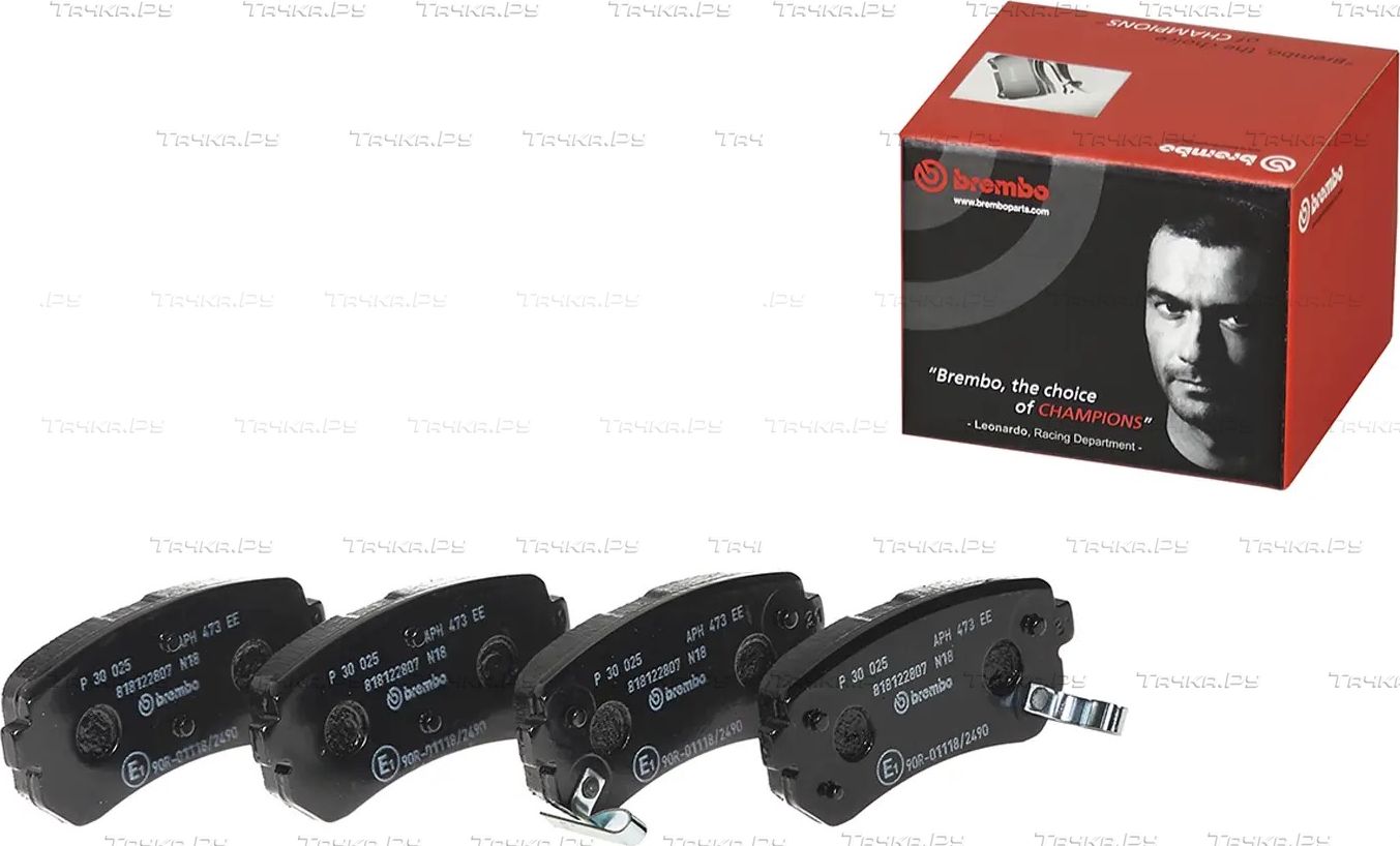 Тормозные колодки Brembo PRIME LINE задние для Hyundai Accent III 2005-2010. Артикул P 30 025