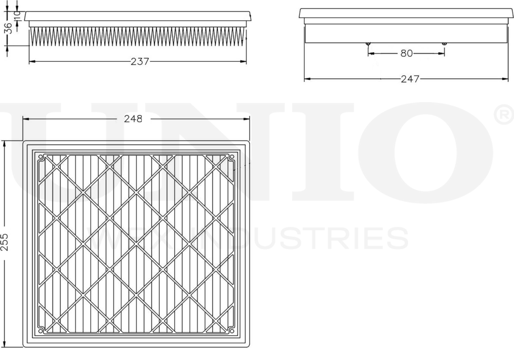 Фильтр воздушный (Unio). Артикул FLT-10057
