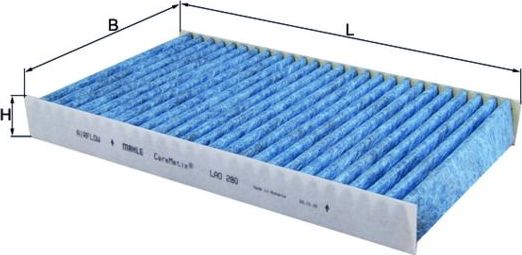 Салонный фильтр Mahle-Knecht CareMetix®. Артикул LAO 280