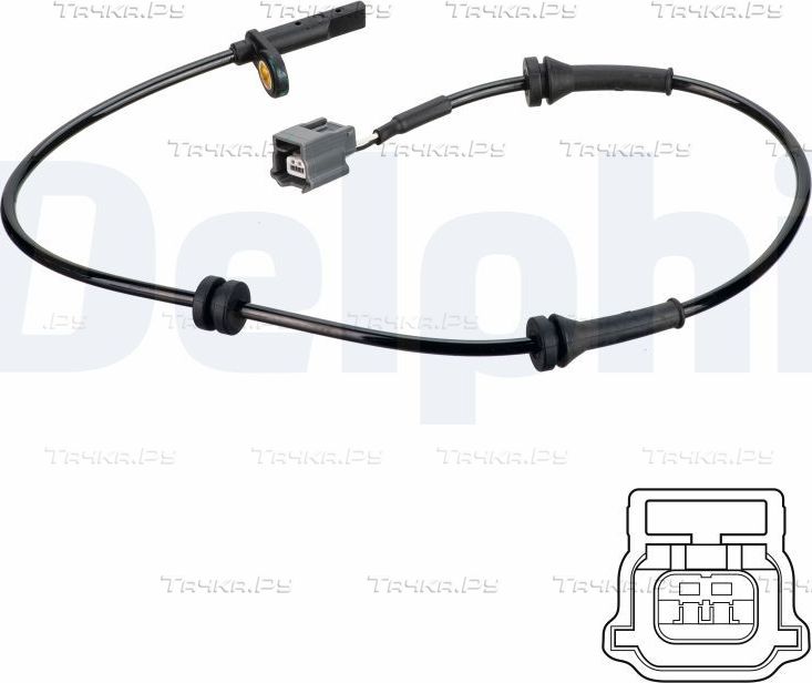 Датчик ABS Delphi передний для Nissan X-Trail T32 2015-2026. Артикул SS20796
