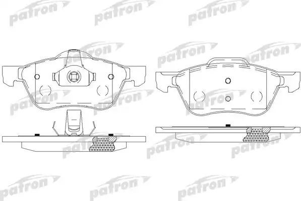 Тормозные колодки Patron. Артикул PBP1674