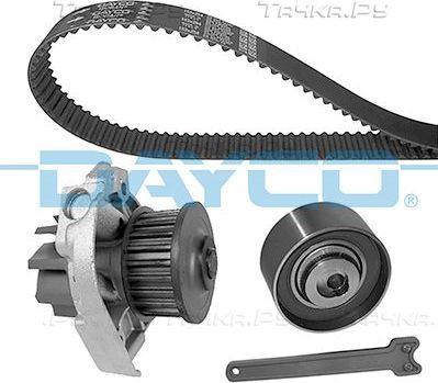 Помпа (водяной насос) с комплектом ремня ГРМ Dayco для Ford KA II 2008-2016. Артикул KTBWP4662