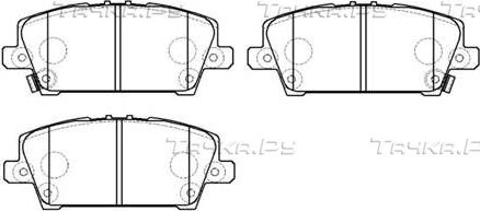 Тормозные колодки HSB передние для Honda Civic VIII 2005-2011. Артикул HP9245