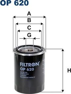 Масляный фильтр Filtron. Артикул OP 620