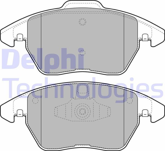 Тормозные колодки Delphi (Low-Metallic). Артикул LP1898
