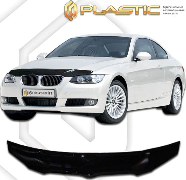 Дефлектор СА Пластик для капота (Classic черный) BMW 3 2005-2011. Артикул 2010010103446
