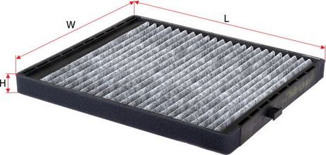 Салонный фильтр Sakura для ЗАЗ Vida 2012-2016. Артикул CAC-65190