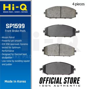 Тормозные колодки Sangsin Hi-Q передние для Nissan Patrol Y61 1997-2025. Артикул SP1599