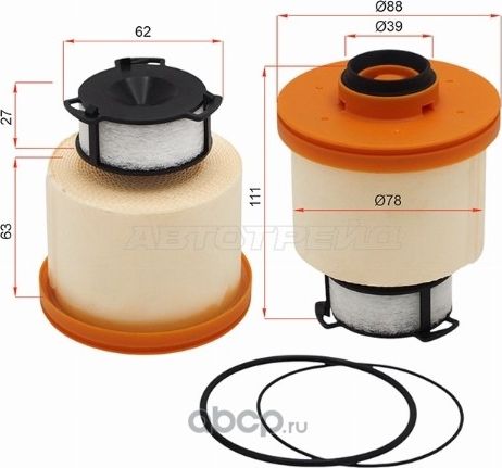 ФИЛЬТР ТОПЛИВЫНЙ TOYOTA LC PRADOHILUX 15- 12GDF (SAT). Артикул ST233900L090