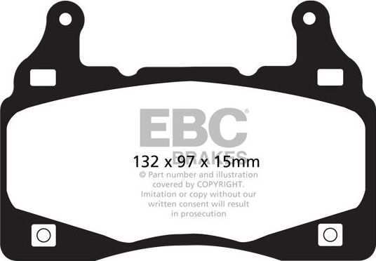 Тормозные колодки EBC Brakes. Артикул DP41895R