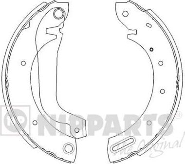 Тормозные колодки Nipparts задние для Ford Maverick I 1993-1996. Артикул J3501044